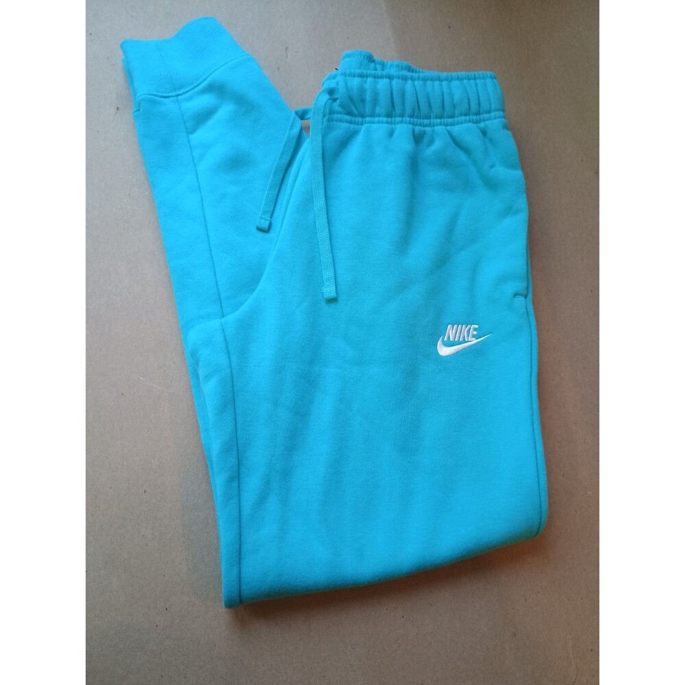 Nike Sportswear Club Fleece Joggers Pants Light Aqua Teal Blue Womens Size XS